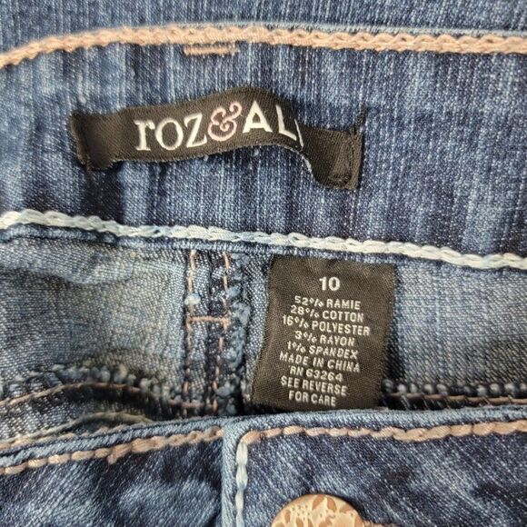 𝅺ROZ & Ali Denim Blue Size 10 jeans - Picture 7 of 14